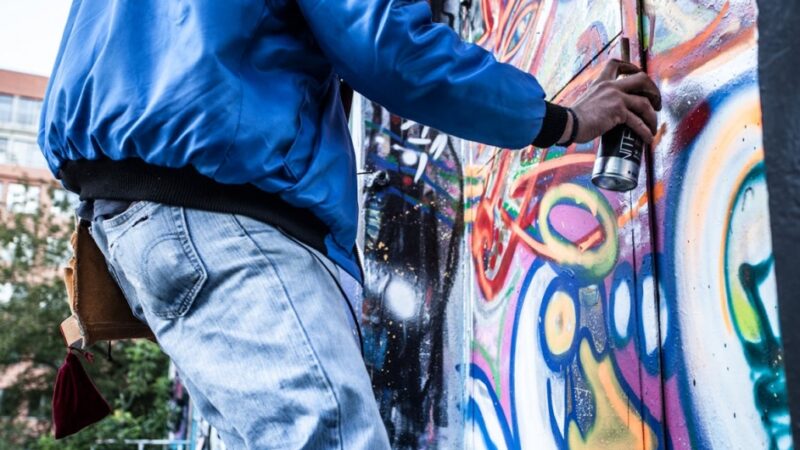 21-latek i jego towarzysz muszą odpowiedzieć za niewłaściwe użycie graffiti na pociągu