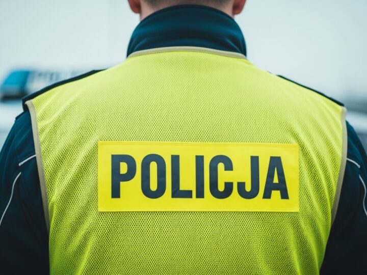 Dron w akcji: Policja kontroluje ciężarówki na S17