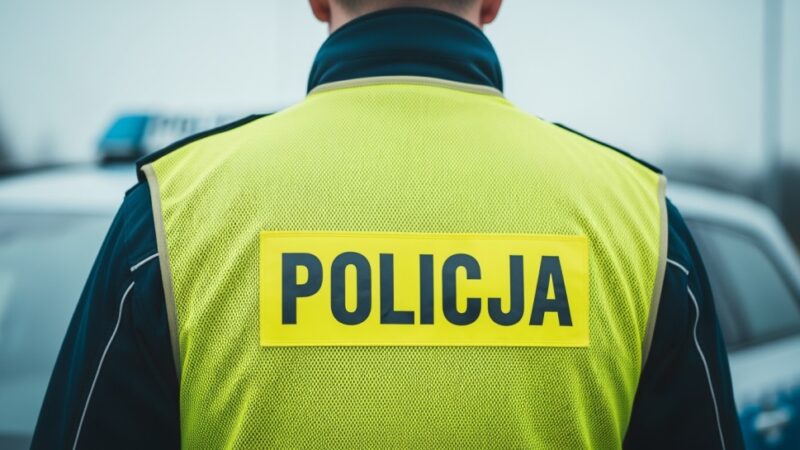 Dron w akcji: Policja kontroluje ciężarówki na S17