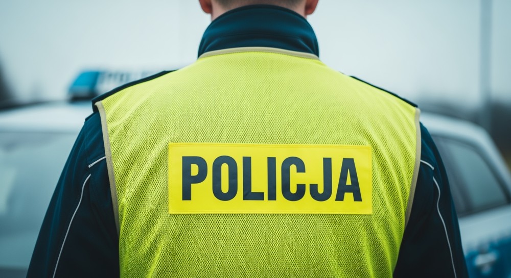 Dron w akcji: Policja kontroluje ciężarówki na S17