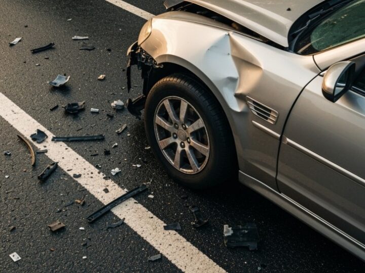 Audi Q3 spadło z wiaduktu w Warszawie, ale na szczęście nikt nie ucierpiał!