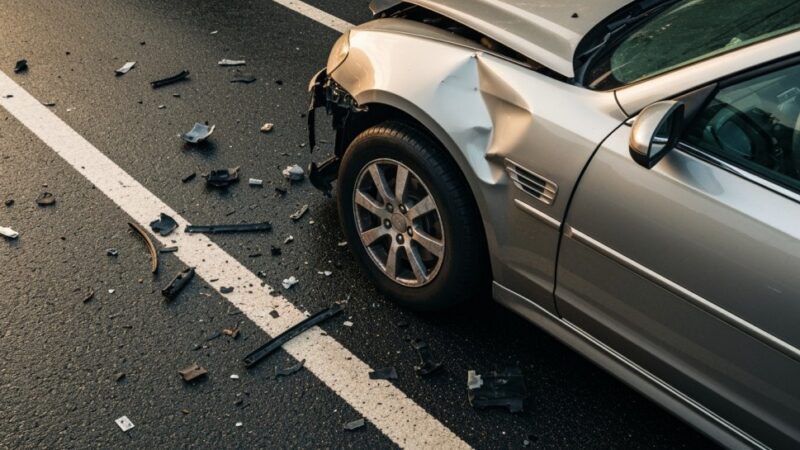 Audi Q3 spadło z wiaduktu w Warszawie, ale na szczęście nikt nie ucierpiał!