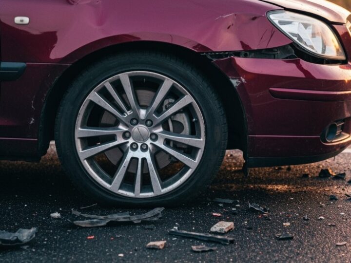 Policjant na służbie ujął uciekiniera po niebezpiecznej kolizji drogowej