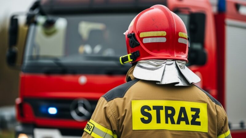 Szybka akcja strażaków ratuje Warszawę przed pożarem altany!