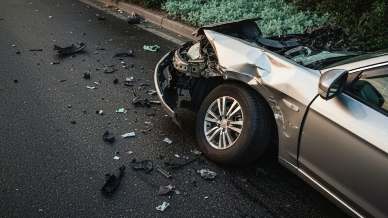 Motocyklista ranny w wypadku na ul. Berezyńskiej – interwencja straży pożarnej