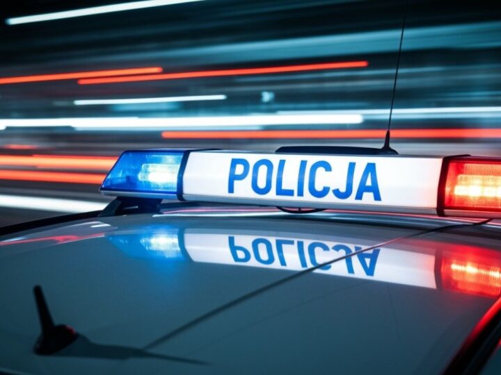 Nietrzeźwy kierowca wbił się w latarnię na Grodziskiej