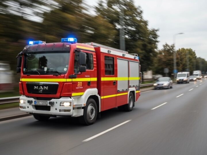 Pożar w Warszawie: Bohaterska ewakuacja lokatorki i uratowane koty