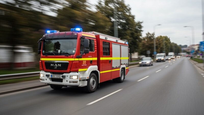 Pożar w Warszawie: Bohaterska ewakuacja lokatorki i uratowane koty