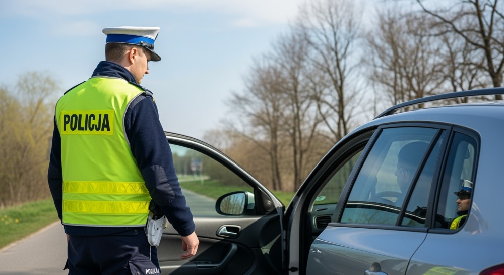 Pijany kierowca w rowie: wypadek w Tartak Brzózki