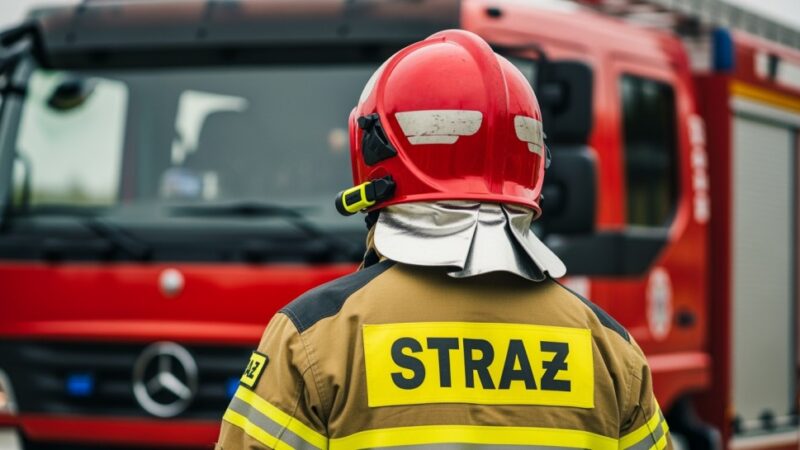 Pożar kontenerów na Bakalarskiej – 36-latek zatrzymany za uszkodzenia mienia