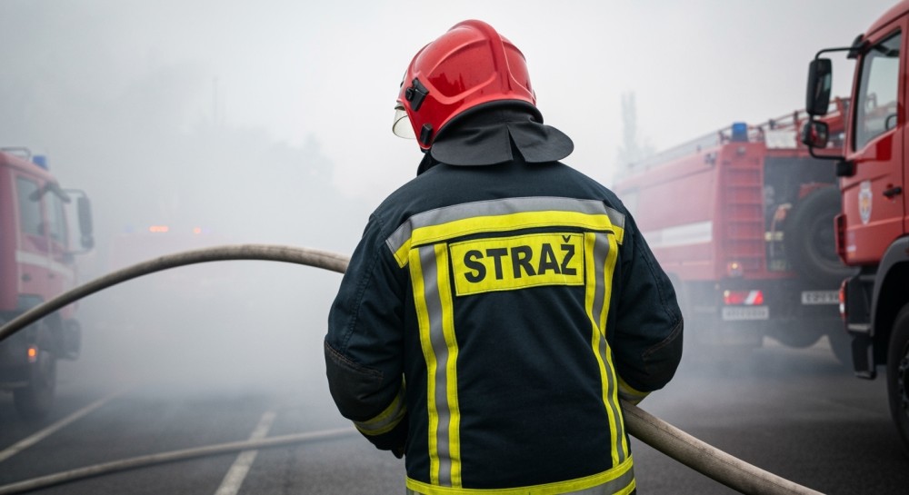 Błyskawiczna interwencja strażnika uratowała mieszkańców przed pożarem