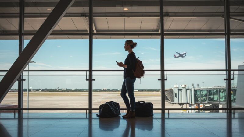 Zagłuszarka na Okęciu: Mężczyzna zatrzymany po podejrzanym zachowaniu