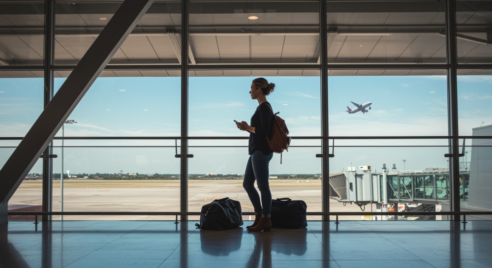 Zagłuszarka na Okęciu: Mężczyzna zatrzymany po podejrzanym zachowaniu