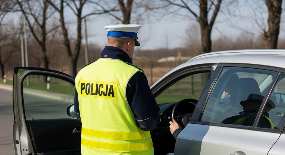 Dramatyczny pościg: Kierowca uciekał przed policją i atakuje funkcjonariusza