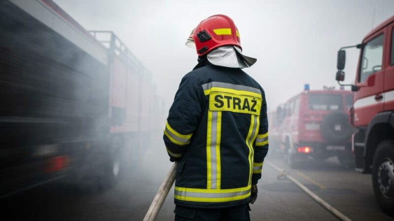 Błyskawiczne ratowanie życia: strażacy w akcji podczas pożaru w Warszawie