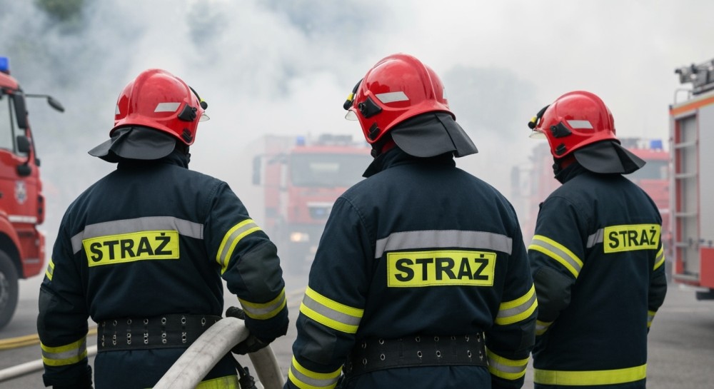 Pożar warsztatu samochodowego w Warszawie: strażacy błyskawicznie opanowali sytuację