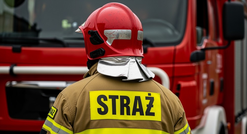 Pożar w Warszawie: JRG 7 w akcji ratunkowej na placu budowy