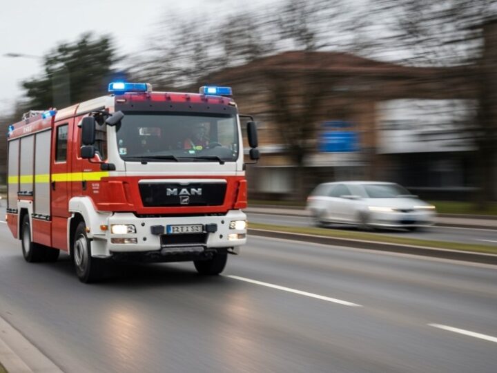 Pożar traw przy Wale Miedzeszyńskim: Strażacy w akcji ratują sytuację!