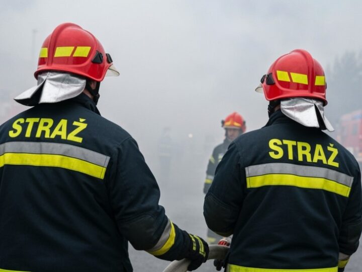 Nocny pożar w Marysinie Wawerskim: strażacy w akcji na pełnych obrotach