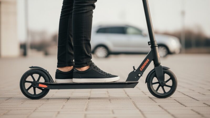 Hulajnoga na drodze – strażnicy ratują poszkodowanego po wypadku