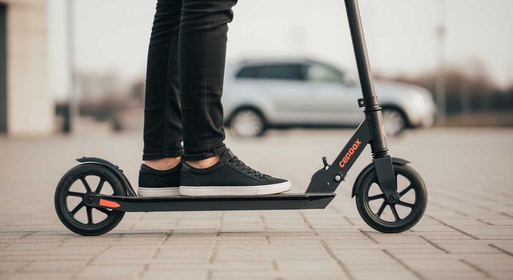 Hulajnoga na drodze – strażnicy ratują poszkodowanego po wypadku