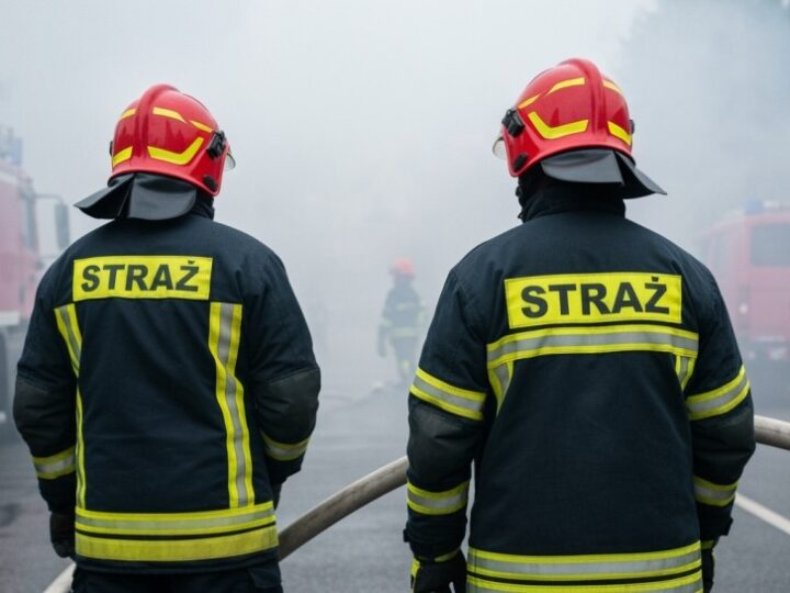 Dramatyczny pożar auta na ulicy Cyraneczki – mieszkańcy w akcji!