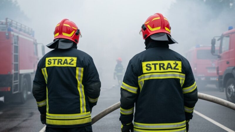 Dramatyczny pożar auta na ulicy Cyraneczki – mieszkańcy w akcji!