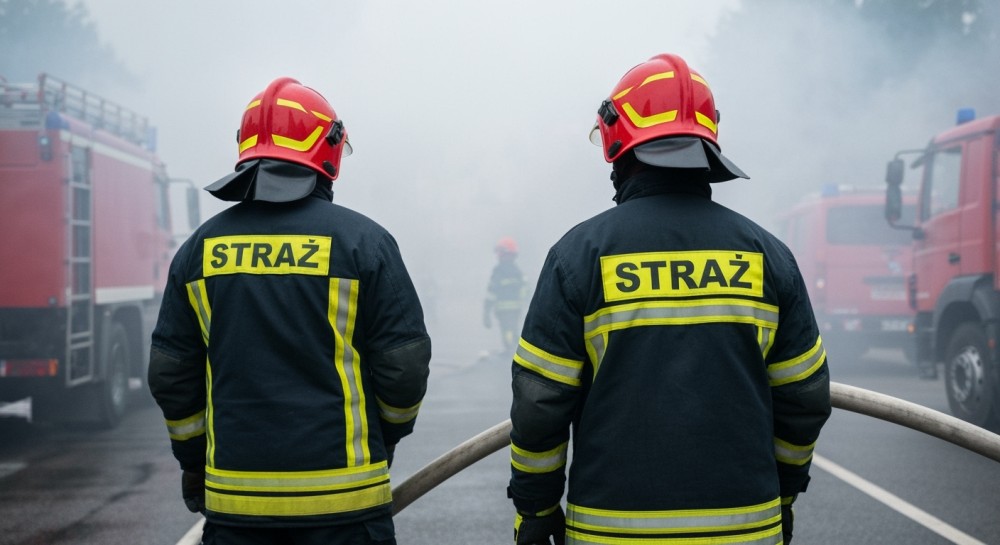 Dramatyczny pożar auta na ulicy Cyraneczki – mieszkańcy w akcji!