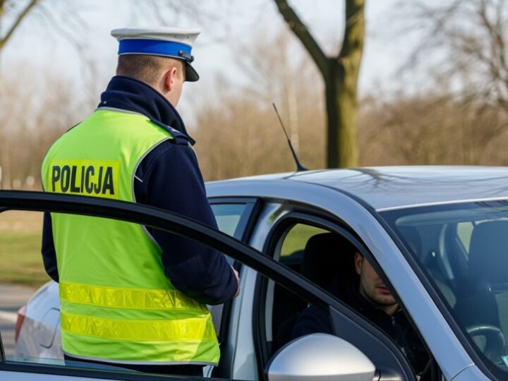 Pijany kierowca w Porsche z dziećmi w aucie ucieka przed policją