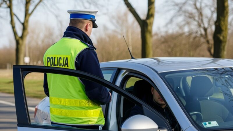 Pijany kierowca w Porsche z dziećmi w aucie ucieka przed policją