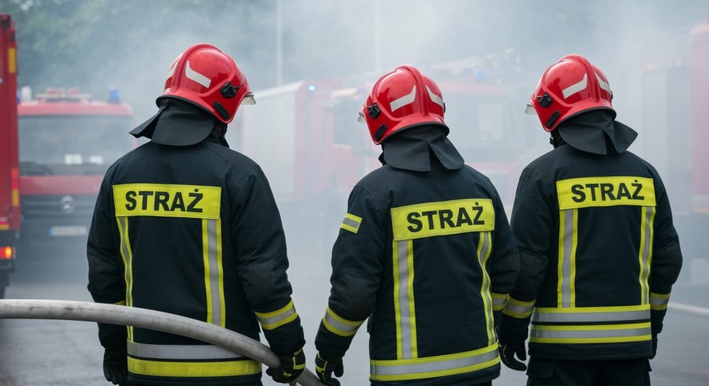 Pożar biurowca na Żeraniu: Ewakuacja i akcja strażaków w akcji!