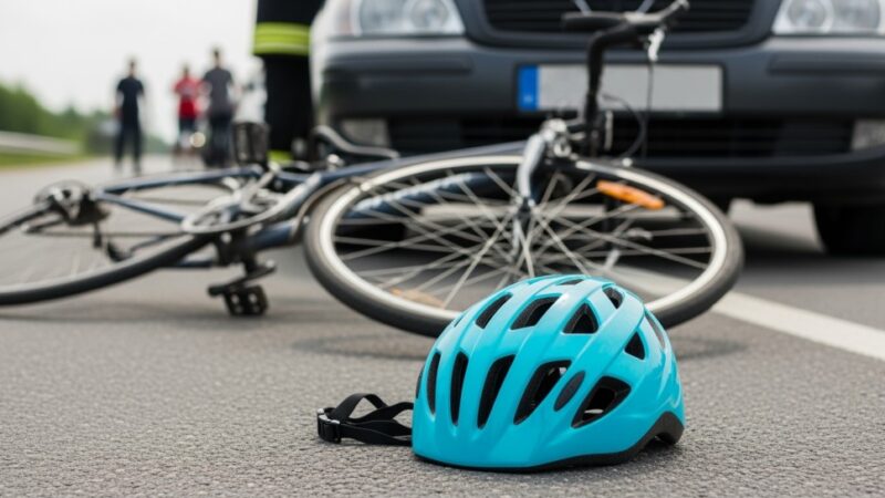 Rowerzysta pod wpływem alkoholu potrącony przez Toyotę
