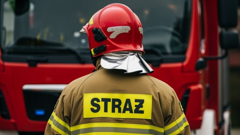 Białołęka w akcji: strażacy opanowali wyciek niebezpiecznego kwasu solnego