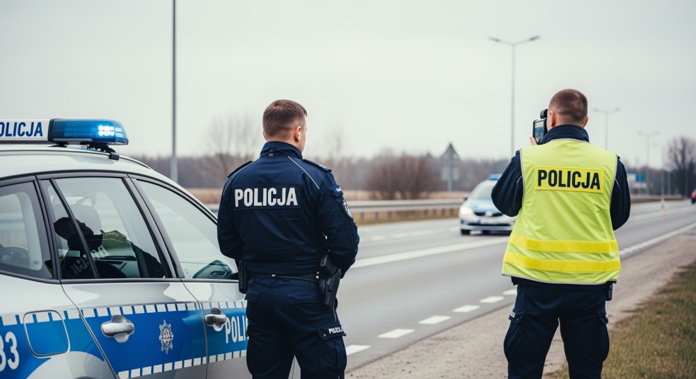 Nocna akcja policji: 16-latek na nielegalnym motocyklu bez tablic rejestracyjnych