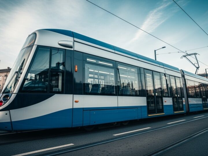 Błękitny tramwaj z Wrocławia podbija warszawskie ulice!