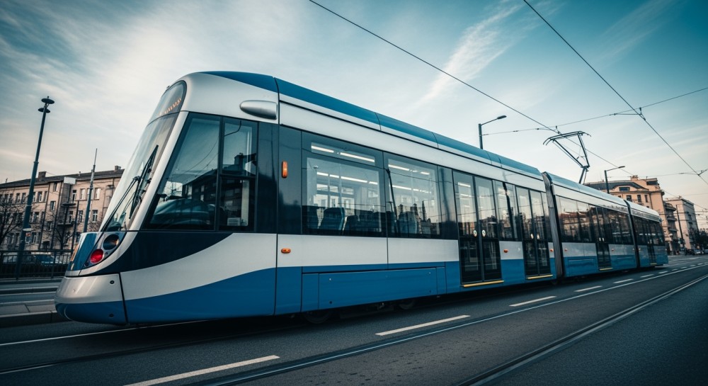 Błękitny tramwaj z Wrocławia podbija warszawskie ulice!