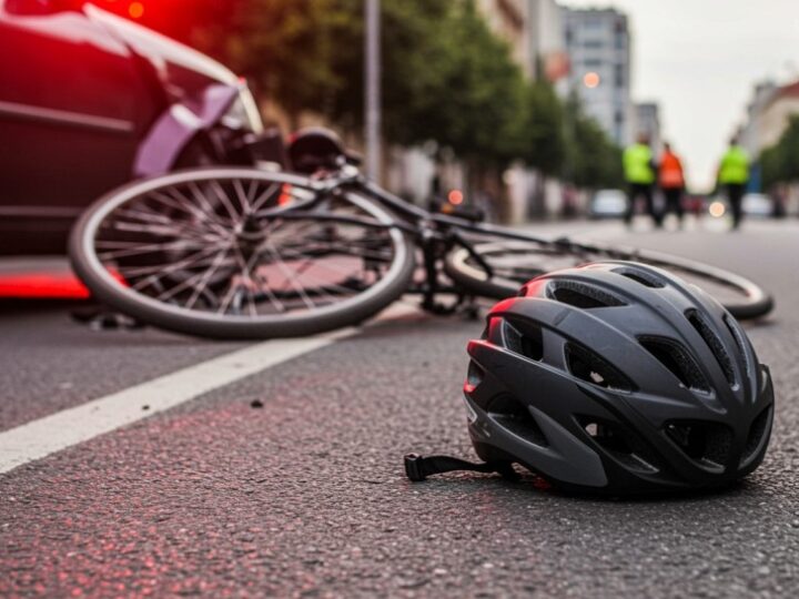 Wypadek w bikeparku: Młody rowerzysta upada, strażnicy ratują sytuację!
