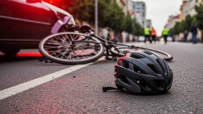 Wypadek w bikeparku: Młody rowerzysta upada, strażnicy ratują sytuację!