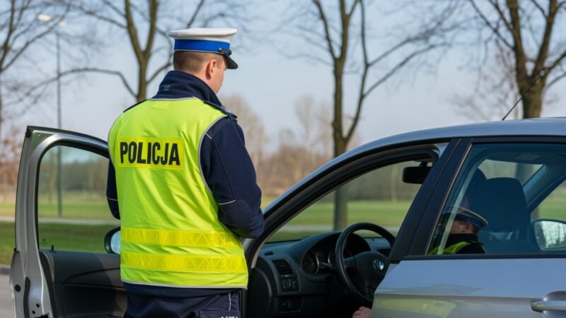 Dachowanie zakazanego kierowcy na trasie Serock-Wierzbica