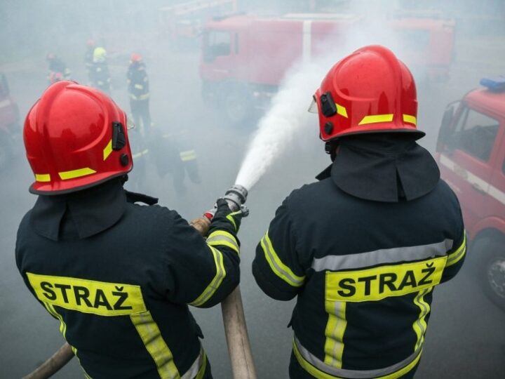Strażnicy miejscy w akcji: Ogień w toalecie na Rakowcu!
