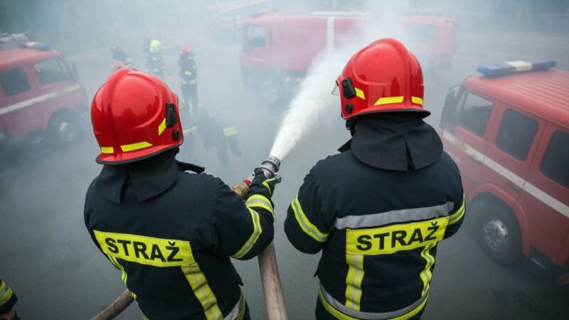 Strażnicy miejscy w akcji: Ogień w toalecie na Rakowcu!