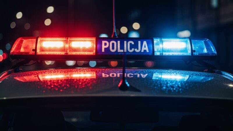 Nocny rajd po Warszawie: mężczyzna w ucieczce przed policją kończy w stłuczce