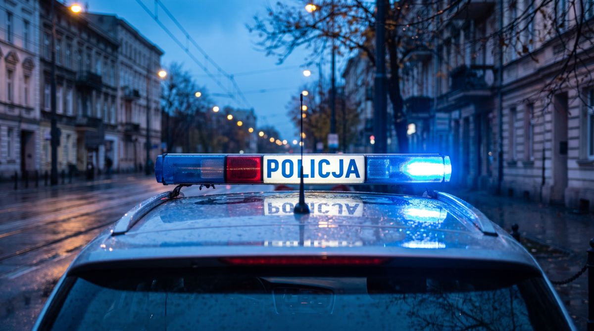 Niebezpieczny rajd w pobliżu szkoły: Kierowca Audi pędził 134 km/h w Ostrowie