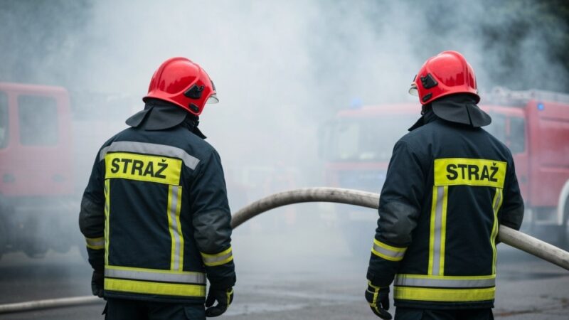 Strażacy z Ursusa w akcji: intensywne manewry gaśnicze w lesie