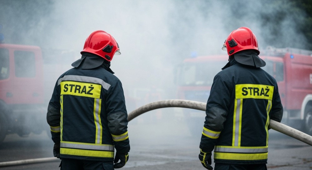Strażacy z Ursusa w akcji: intensywne manewry gaśnicze w lesie