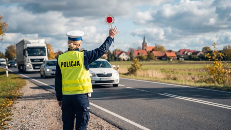 Drift za 5000 złotych: Młody kierowca w rękach policji