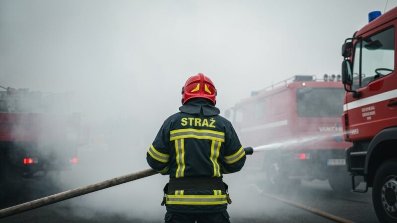 Pożar w Elsnerowie: Strażnicy na ratunek!