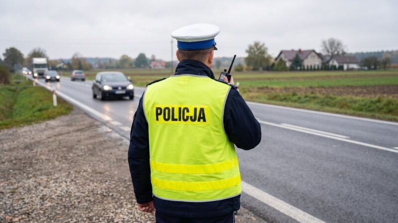 Policjant ratuje życie: Błyskawiczna interwencja na drodze!